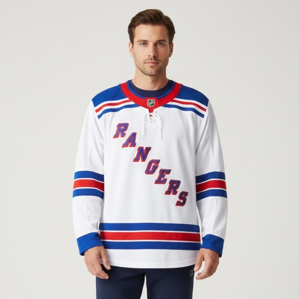 Fanatics New York Rangers Hockey Breakaway NHL Jersey Away White Size XL
